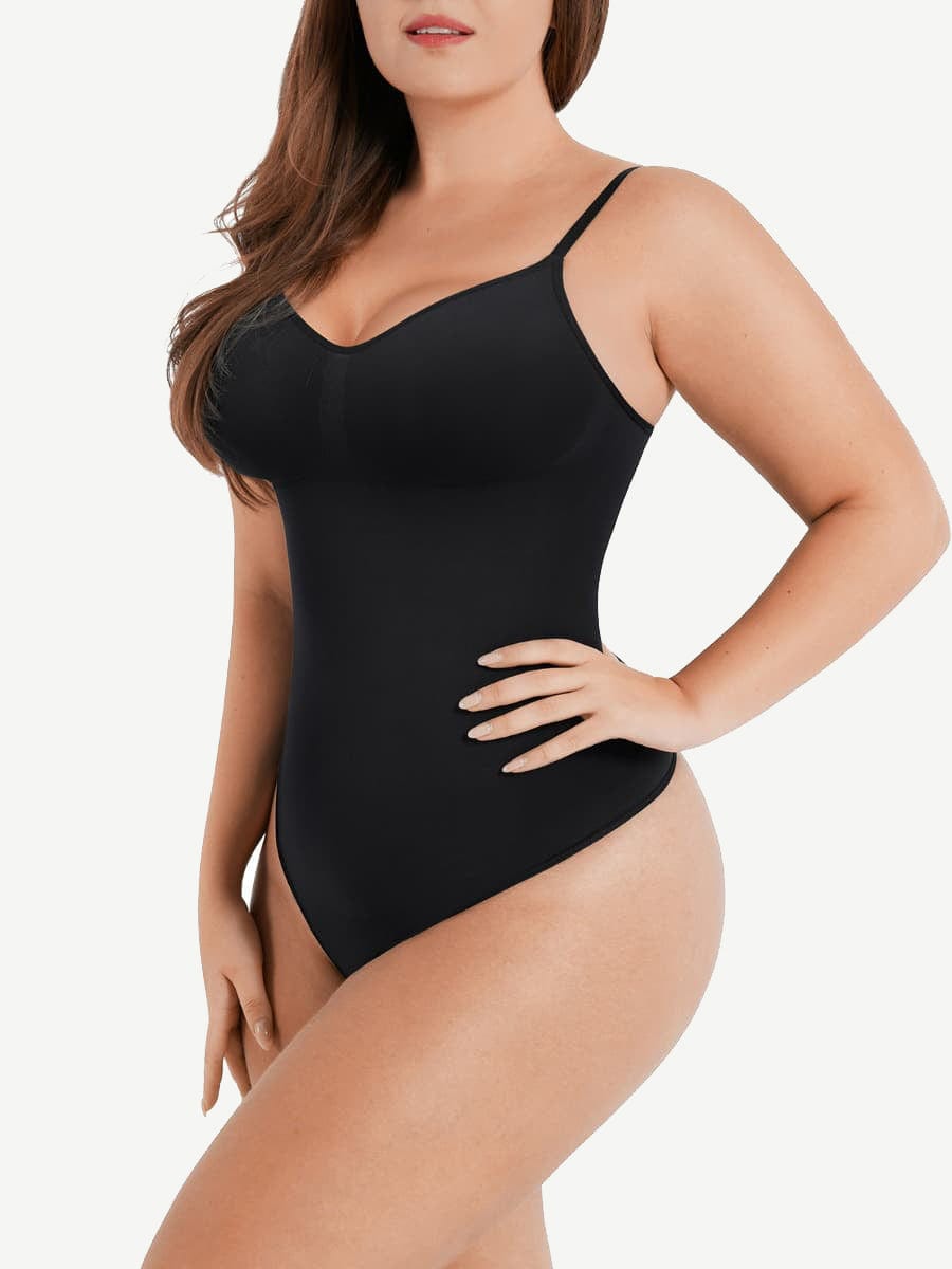 Seamless Thong Bodysuit with Tummy and Abdomen Control