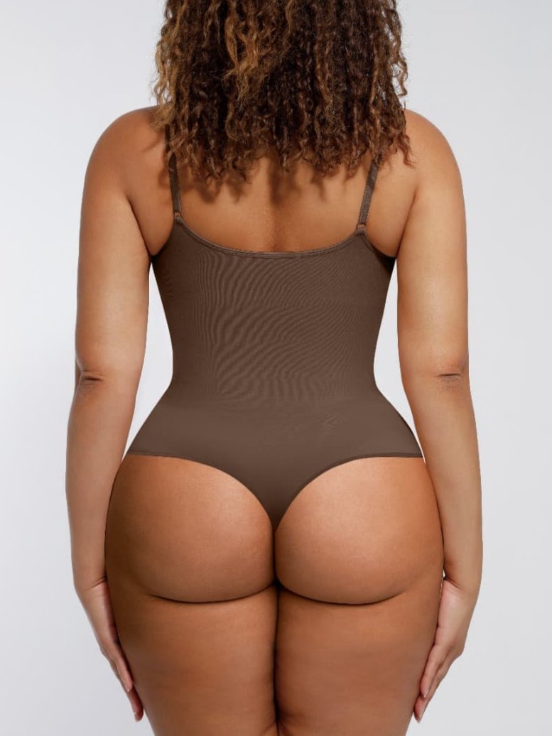 Seamless Thong Bodysuit with Tummy and Abdomen Control