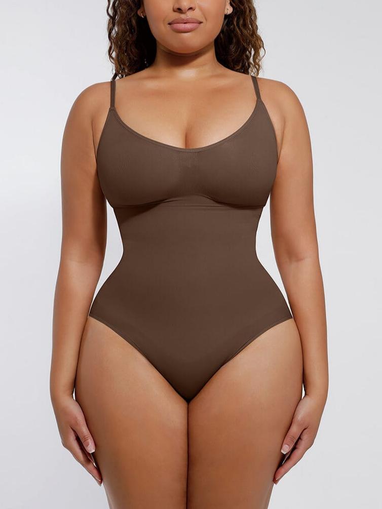 Seamless Thong Bodysuit with Tummy and Abdomen Control