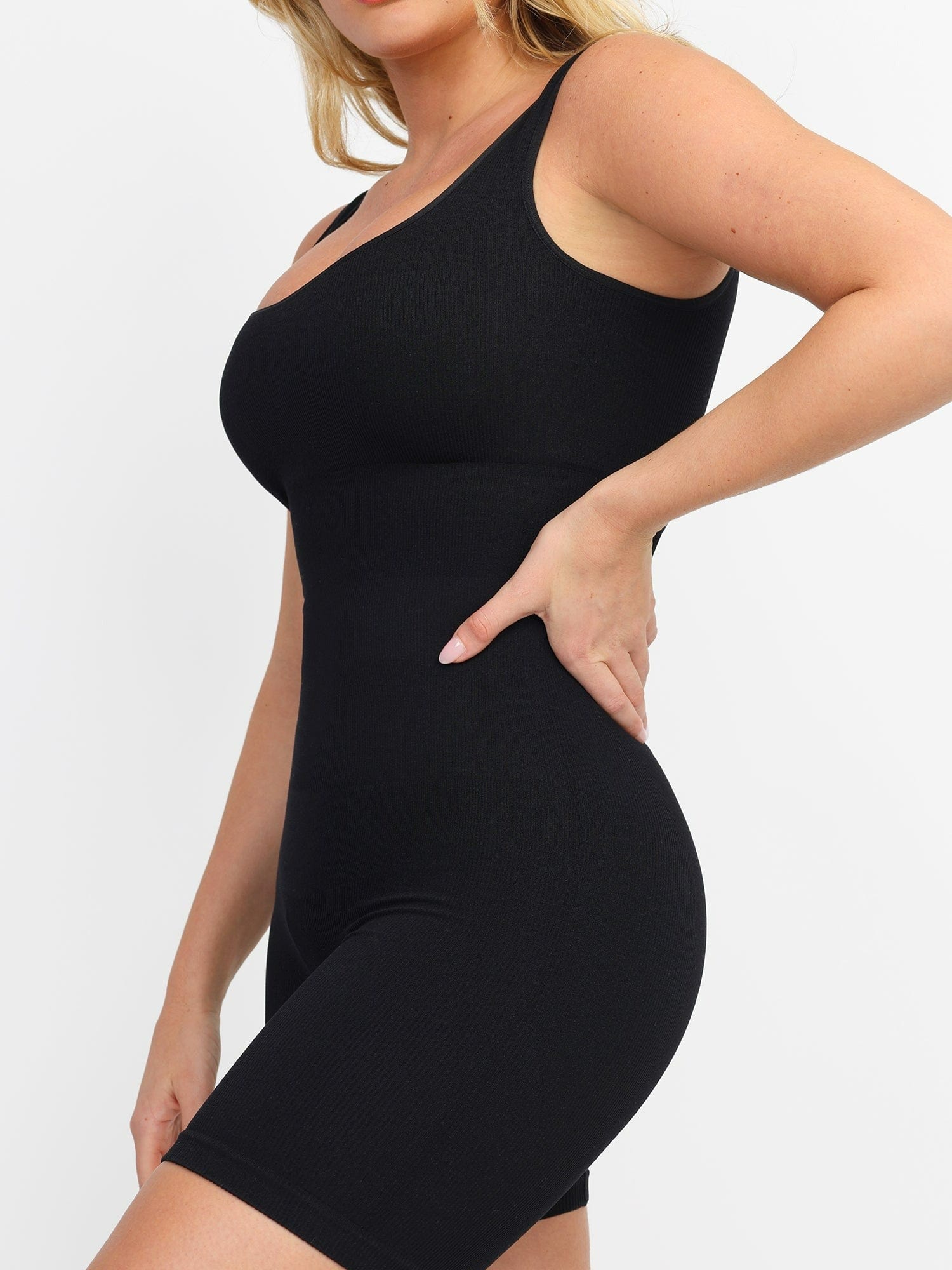 Seamless Square Neck One Piece Sport Romper