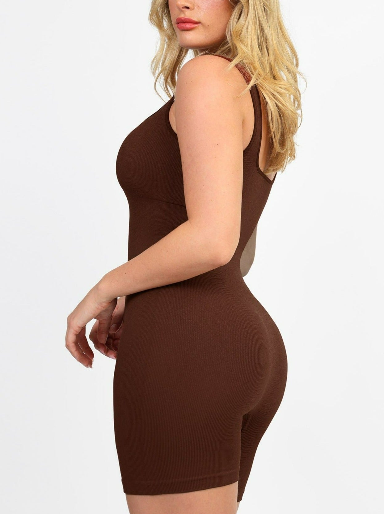 Seamless Square Neck One Piece Sport Romper