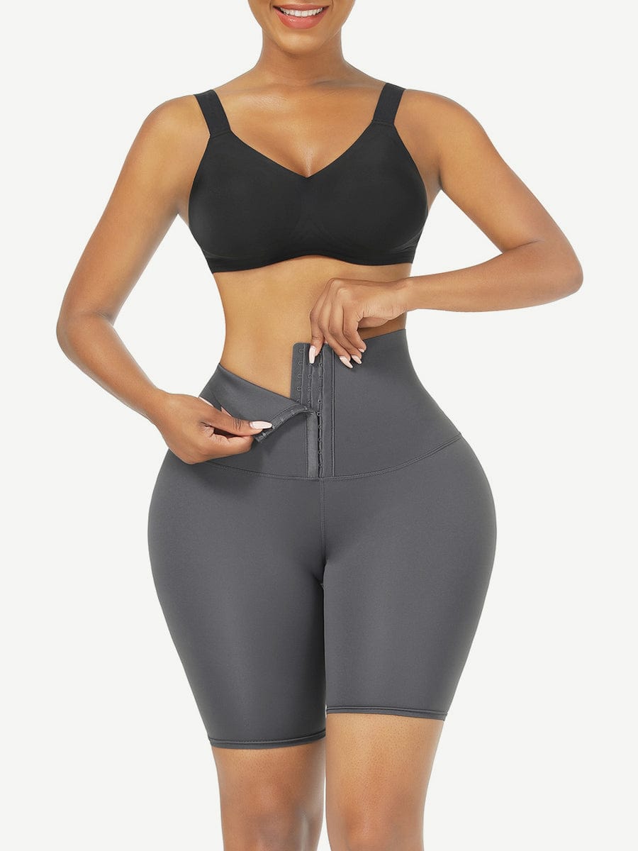 Mid-Waist 2-in-1 Waist Trainer & Shaping Shorts