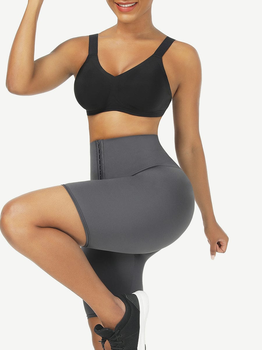 Mid-Waist 2-in-1 Waist Trainer & Shaping Shorts