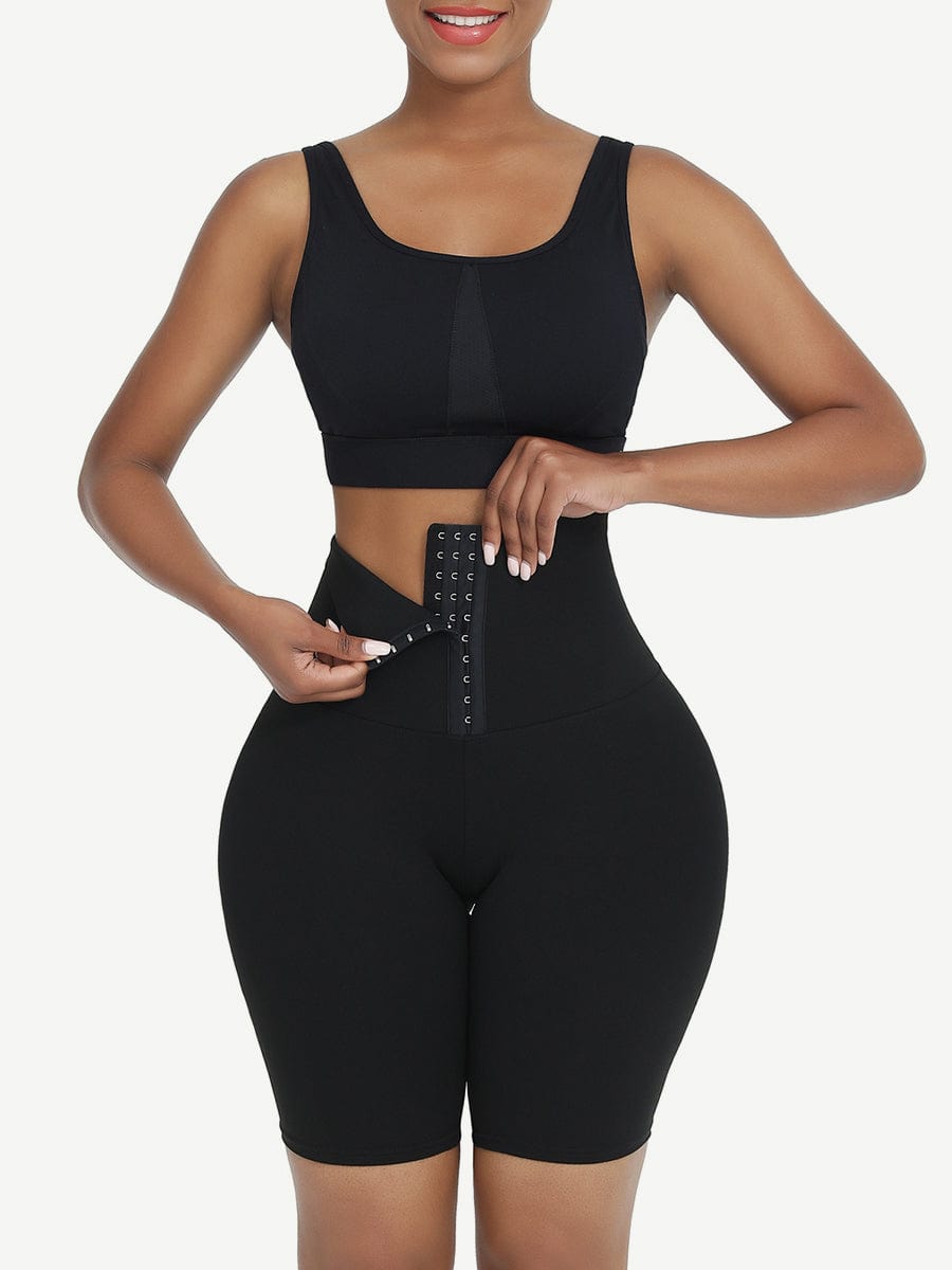 Mid-Waist 2-in-1 Waist Trainer & Shaping Shorts